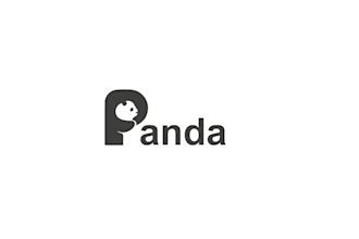 create a unique modern abstract panda logo design
