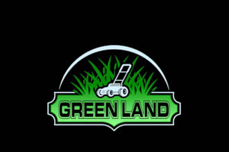 create removal, agriculture, landscape, and lawn care logo