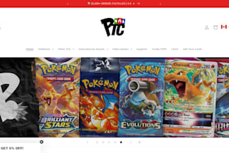 design pokemon website pokemon tcg website design collectibles dropshipping site