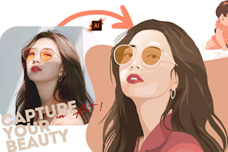 draw a  digital art portrait of you