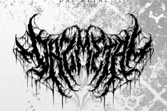 make a speed metal style band logo