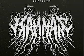 design a tour poster metal logo