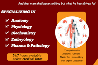 do human anatomy, physiology and other medical subjects