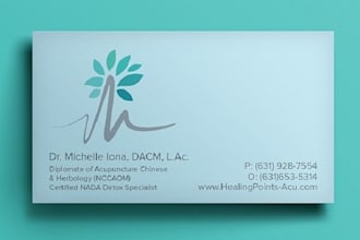 design a minimalist business card logo for your brand