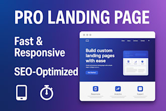 develop a stunning, fast landing page that sells your product