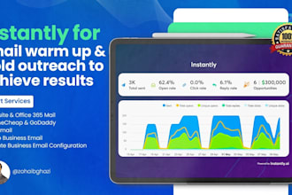 set up instantly for email warm up and cold outreach to achieve results