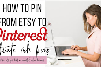 be your pinterest, etsy, ebay marketing manger, do SEO, rich pins, boards