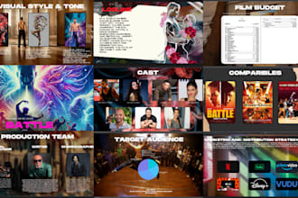 design film pitch deck presentation to impress investors