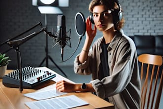 create professional ai female voice overs