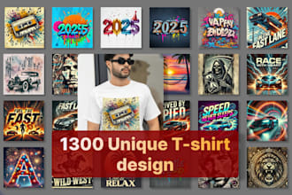 do 1000 t shirt design image delivery in 24 hours