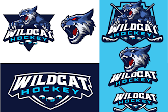 design sports logo mascot, cartoon for team, club, college, business and tshirt
