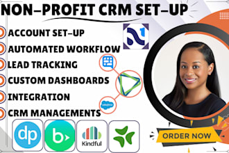 setup bloomerang donorperfect neoncrm kindful salsa blackbaud for non profit CRM