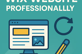 design and customize your wix website professionally