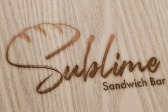 do a custom retro vintage bakery sandwich bar logo design