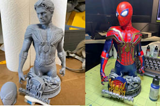 3d print paint and ship action figures articulated toy miniatures comic model