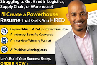 logistics resume, project manager, warehouse, supply chain, purchasing CV