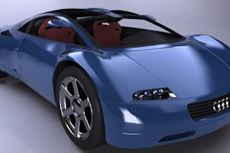 3d rc model for game,animate 3d fivem car, rendering, blender car model, rigging