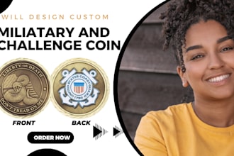 design attractive military or challenge coin design