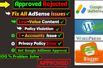 provide google adsense approval guaranteed service