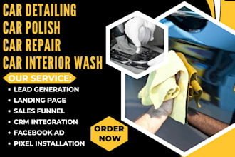 generate car detailing leads car polish car repair leads car interior wash leads