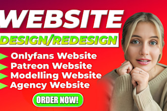 design modern onlyfans modelling website, onlyfans agency and management website