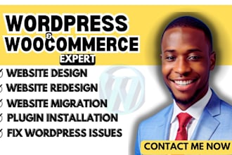 redesign wordpress website design woocommerce shop fix wordpress error wordpress