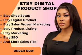 design etsy digital product etsy listing etsy SEO etsy shop etsy promotion