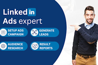 setup and manage your linkedin ads campaign for leads and sales