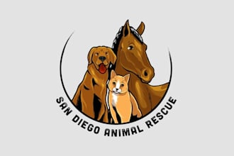 make beautiful inventive animal rescue logo