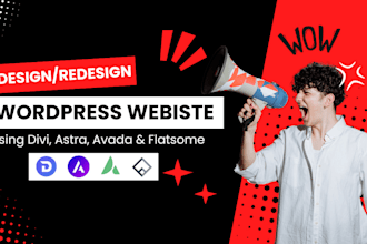 customize wordpress premium theme divi, avada, astra, flatsome