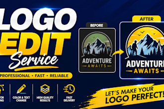recreate, revamp and vectorize your old logo