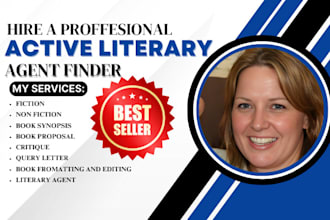 find active literary agents for your manuscript children book fiction nonfiction