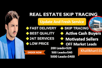 do real estate skip tracing motivated seller cash buyer