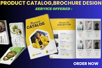 design product catalog, brochure, magazine layout, lookbook, brochure