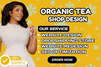 design matcha shopify herbal tea store private label coffee shopify store