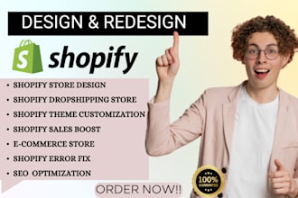 edit, redesign, revamp shopify ecommerce  website shopify  page optimization