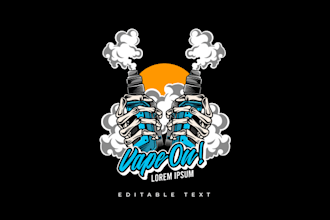 make specialist mascot smoke vape logo
