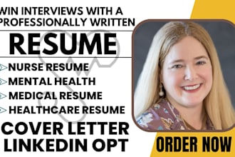 write a healthcare mental health doctor medical social work resume and nurse CV