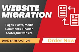 website transfer content website export