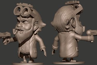 sculpt 3d miniature figurine 3dcreature wargaming blender zbrush for 3d printing