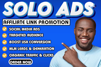 usa solo ads promotion affiliate link marketing campaigns MLM lead sign up