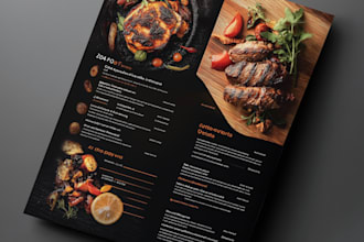 do restaurant menu or food menu design