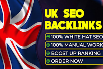 high quality UK SEO contextual backlinks manual link building