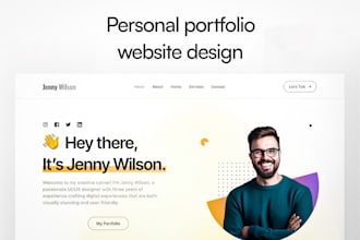 design personal portfolio website design for your business