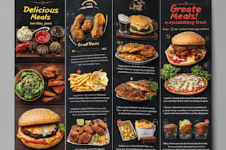 do restaurant menu, food menu and digital menu design