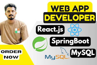 be full stack web developer react js spring boot and mysql