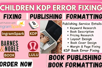 fix children coloring canva book, format book fix bleed and margin layout errors