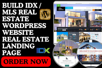 build idx mls real estate wordpress website real estate landing page