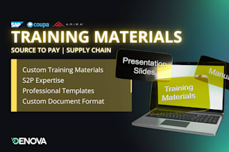 create training materials, user guides for your organisation