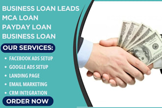 generate  business loan leads mca leads payday loan mca business loan leads